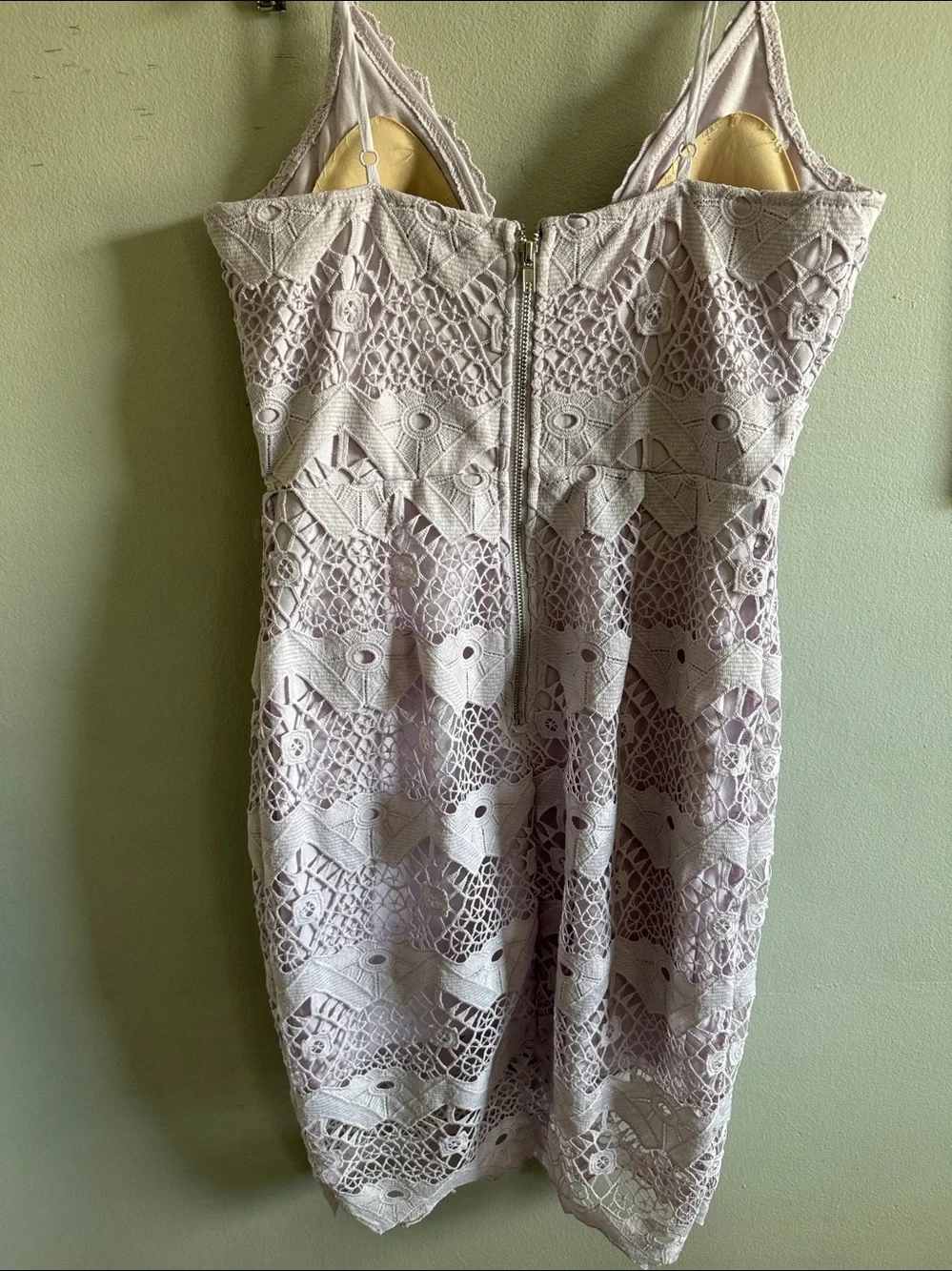 Lulus Sway Away Lavender Crochet Lace dress size small